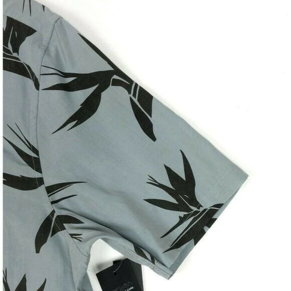 Hudson Mens XL Camp Collar Printed Short Sleeve Button Front Hawaiian Shirt - Picture 7 of 8